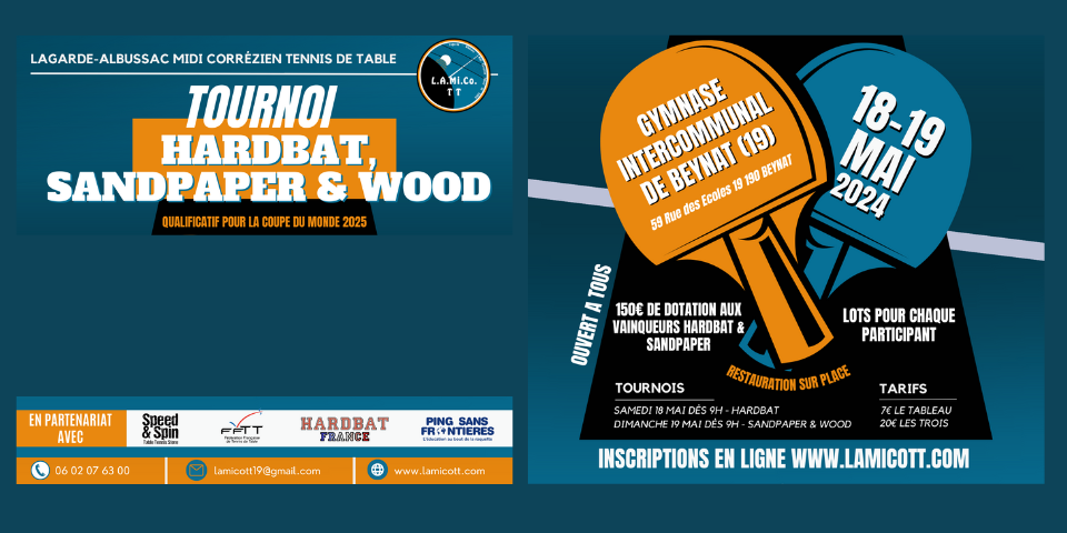 Tournoi Hardbat, Sandpaper & Wood - 18 & 19 mai 2024 - LAMICO TT (19)