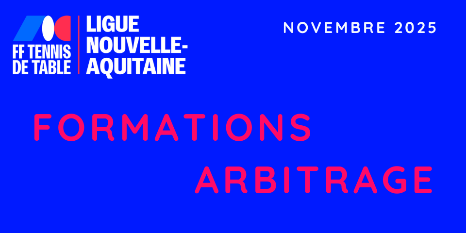 Formations Arbitrage - novembre 2025