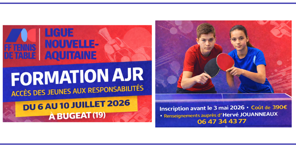 Formation A.J.R - 6 au 10 juillet 2026 - Bugeat (19)
