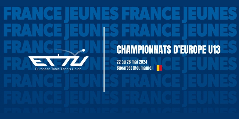 Championnats d'Europe U13 - 22 au 26 mai 2024 à Bucarest - Roumanie