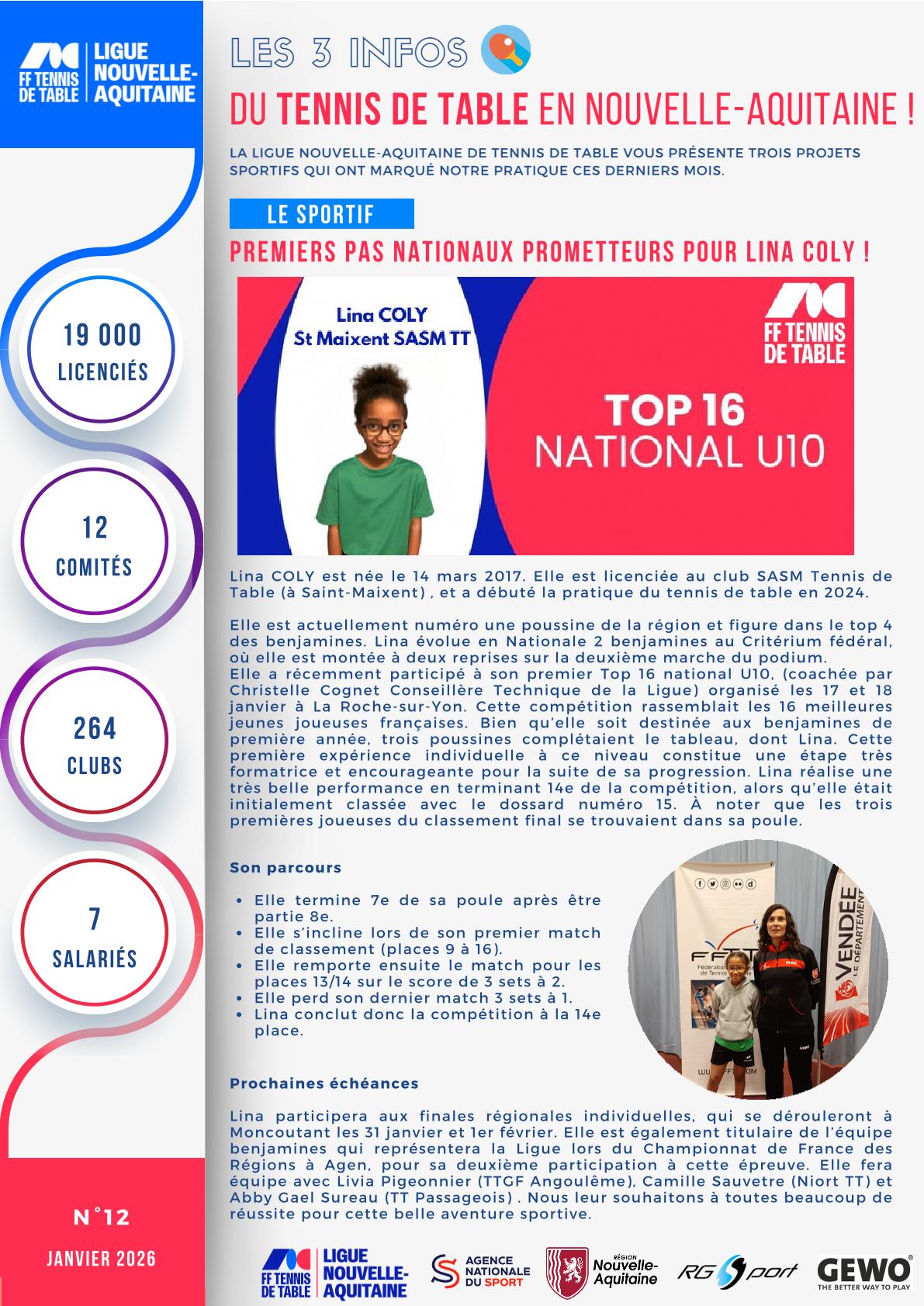 Lettre sportive Janvier 23 1 2