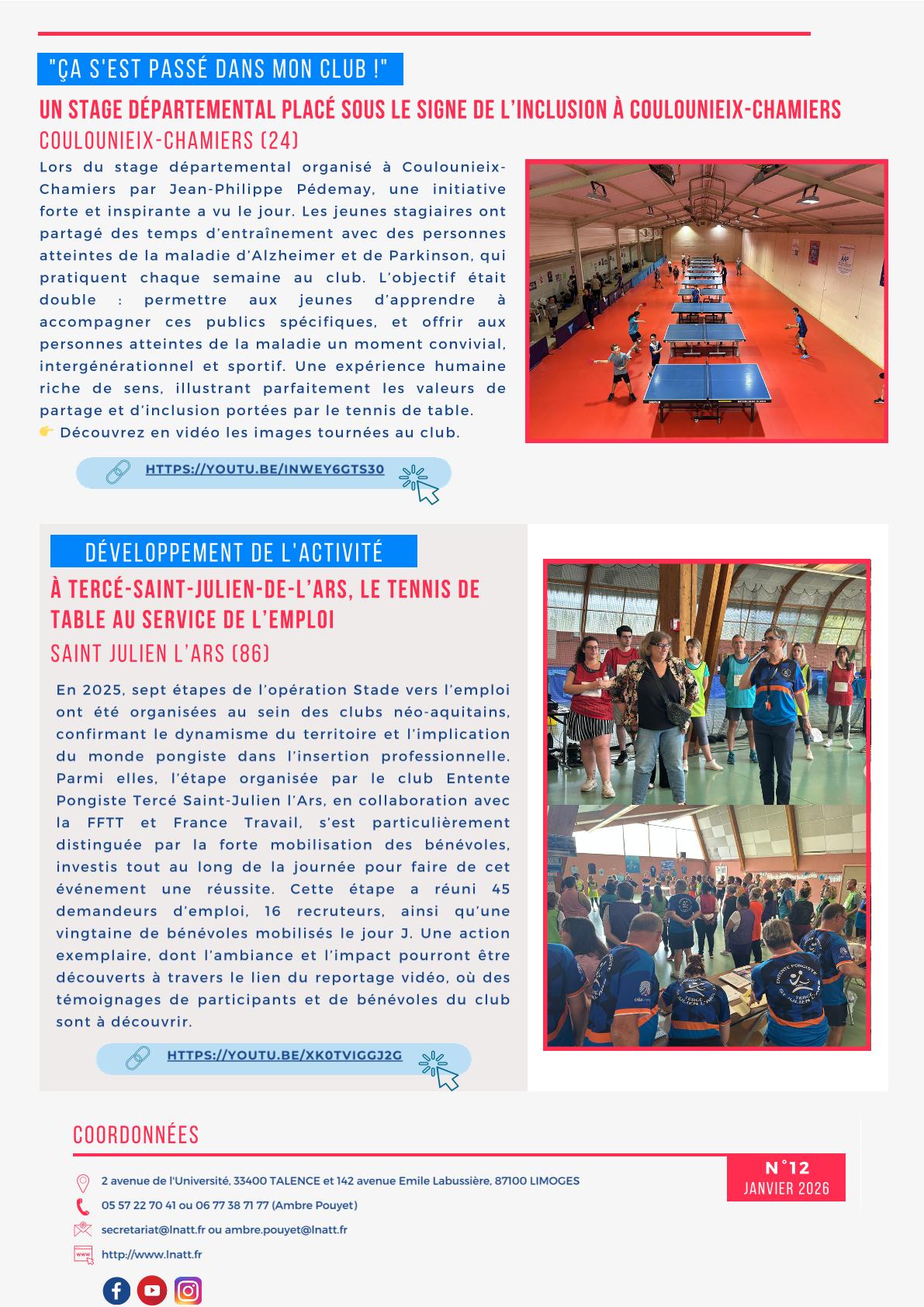 Lettre sportive Janvier 23 2 2