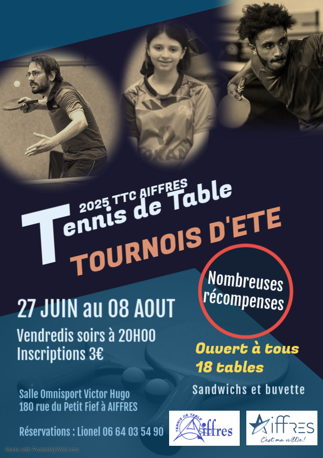 Affiche tournoi été 2025