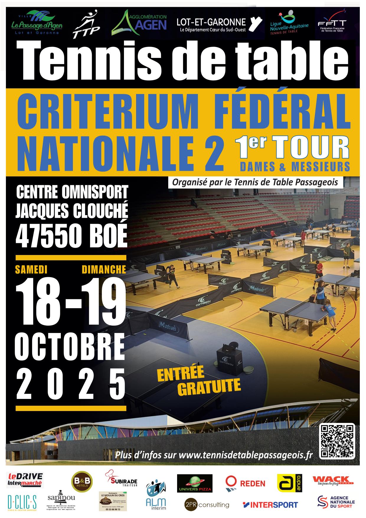 25 26 Tour 1 N2Z3 Affiche TT Passageois 1