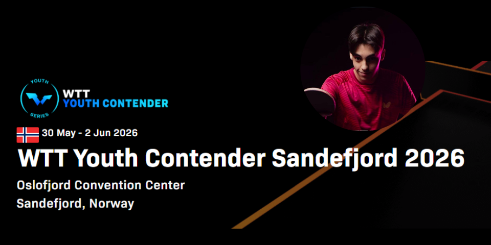 WTT Youth Contender Sandefjord 2026 - 30 mai au 2 juin 2026