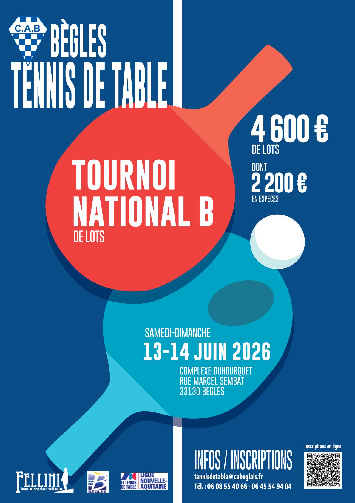TOURNOI REGIONAL COQS ROUGES 2026