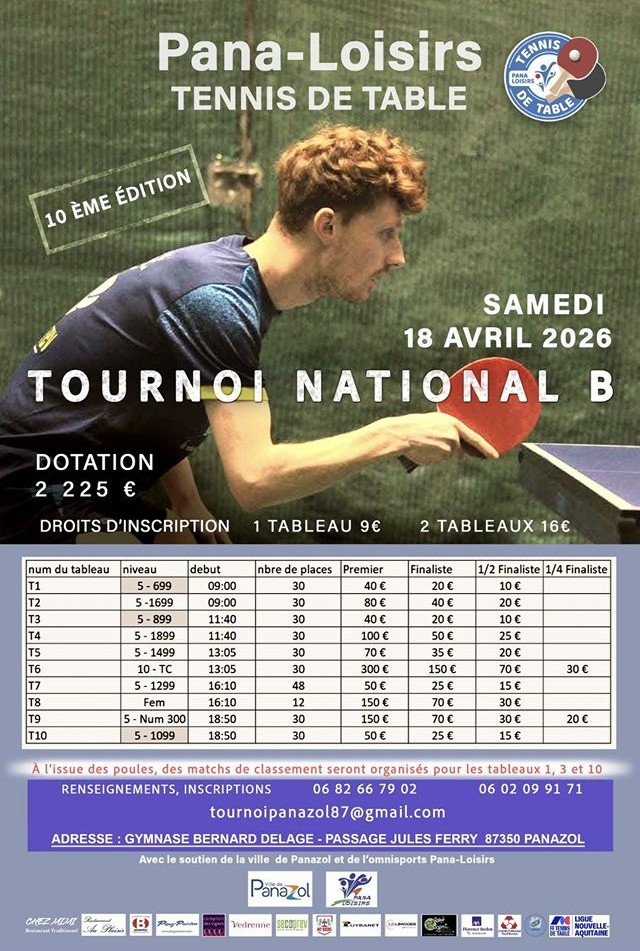 affiche Open international Cognac 2026