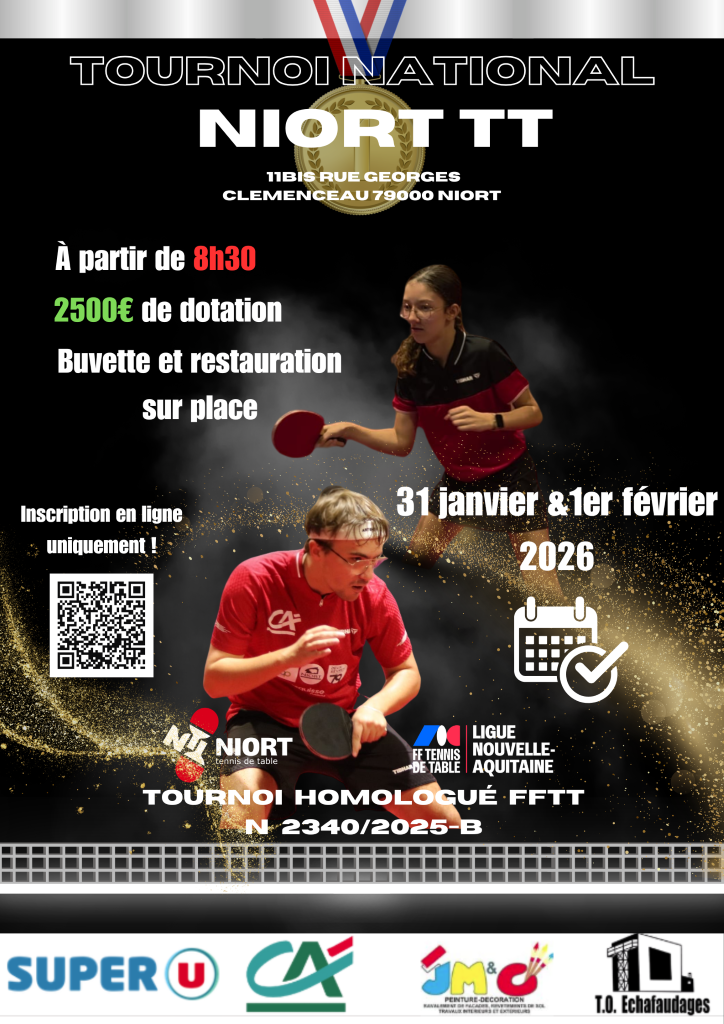 AFFICHE TOURNOI DE SAINTES 11 Nov 2025 1