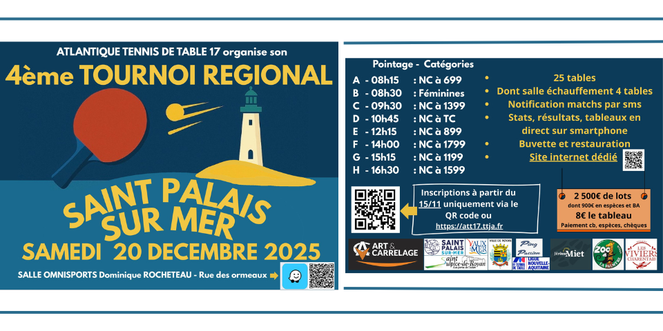 Tournoi Régional - 20 décembre 2025 - Saint Palais sur Mer (17)