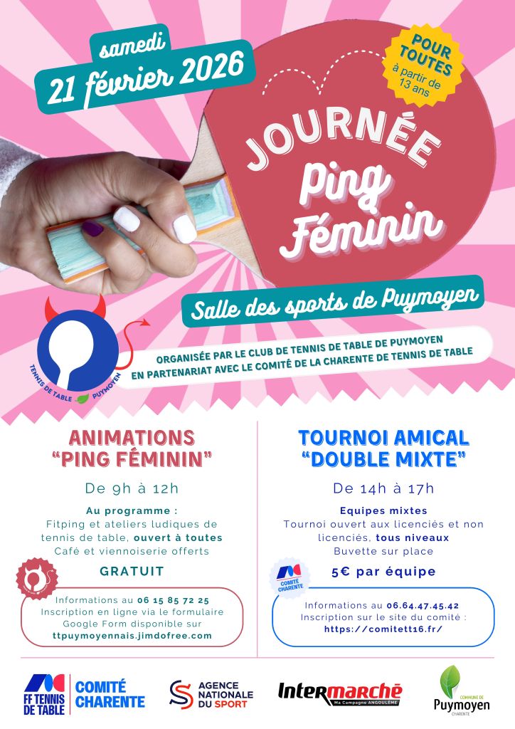 Affiche TTP Journée Féminine 2026 1
