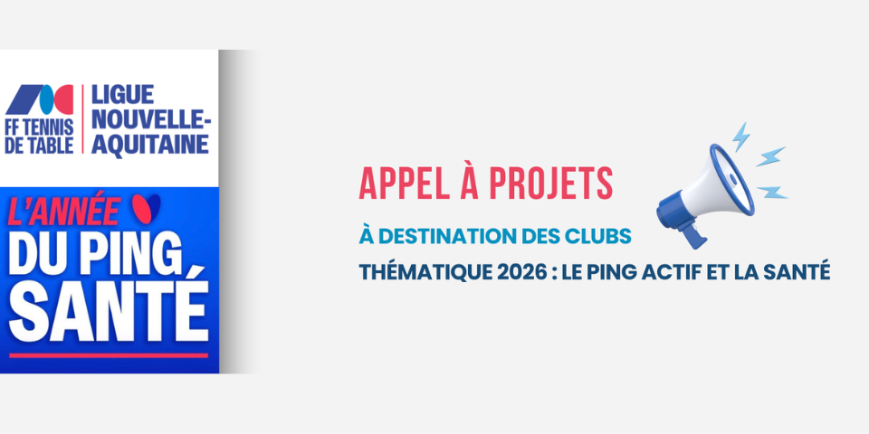 LNATT - Appel à projet Ping Santé FFTT