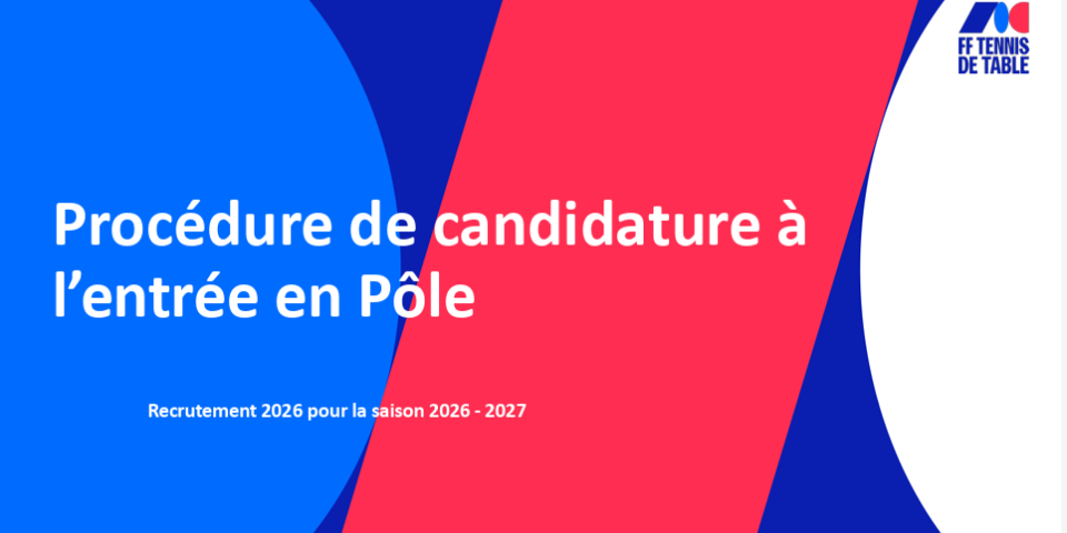 Procédure candidature à l'entrée en Pôle