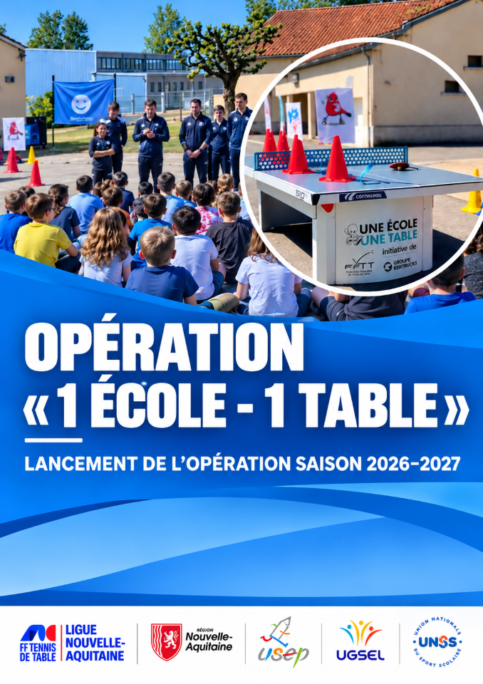 Opération 1 école 1 table