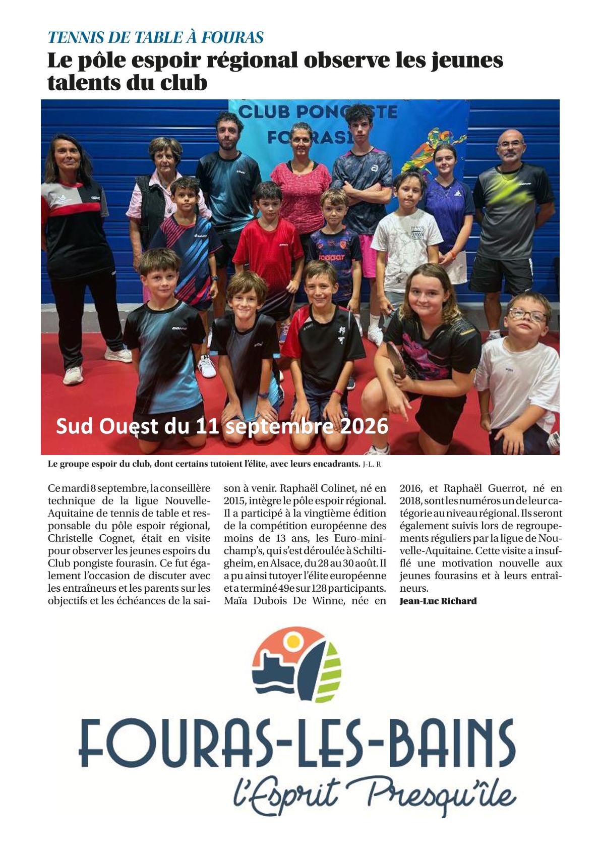 Sud ouest du 11 septembre 2026 1
