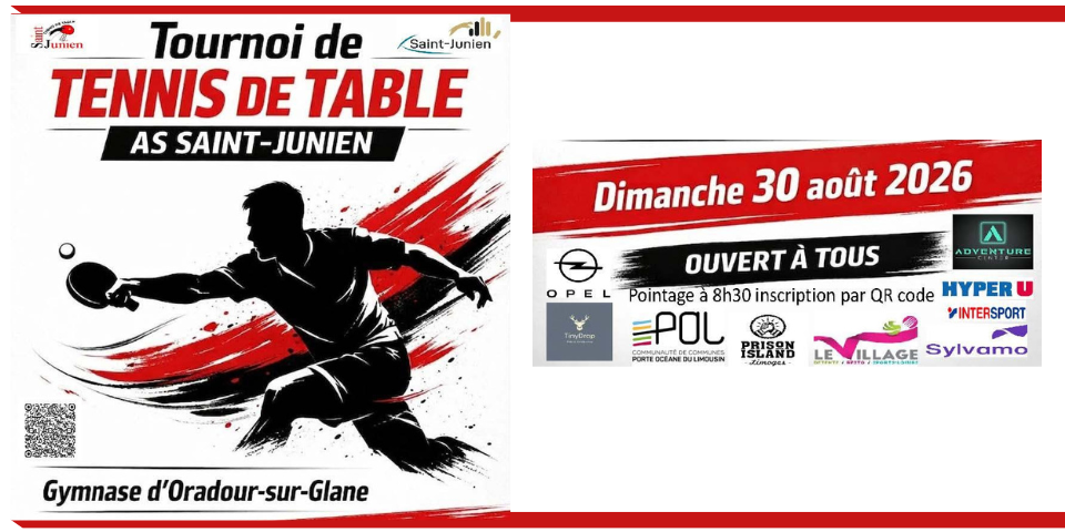 Tournois été 2026 AS ST Junien