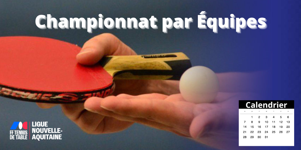 Calendriers Phase 2 - Championnat par équipes 25-26